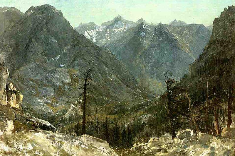 Albert Bierstadt The_Sierra_Nevadas Norge oil painting art